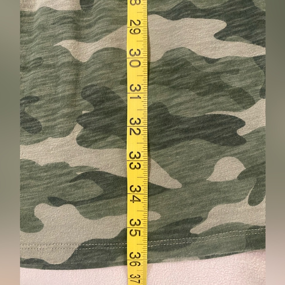 Old Navy Women's Slub-Knit Mini T-Shirt Dress Olive Camouflage Large - Picture 6 of 6